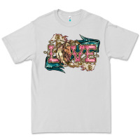 Dove Grey Love Horse Premium Tee - HowdyJamesFarm