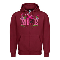 Burgundy walentine's day be mine Zipper Hoodie - BarkalooDesign