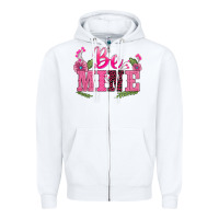 White walentine's day be mine Zipper Hoodie - BarkalooDesign