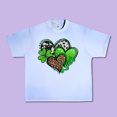 St Patricks Day Hearts Urban Heavy Tee Designed By Jasminsmagicworld