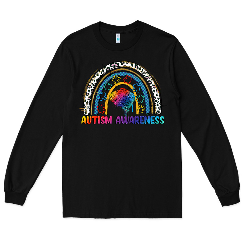 Autism Awareness Rainbow Long Sleeve Tee by FaDigitalArtStudio | Teevron