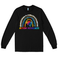 Black Autism Awareness rainbow Long Sleeve Tee - FaDigitalArtStudio