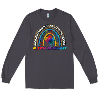 Smoke Autism Awareness rainbow Long Sleeve Tee - FaDigitalArtStudio