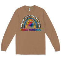 Toasted Coconut Autism Awareness rainbow Long Sleeve Tee - FaDigitalArtStudio