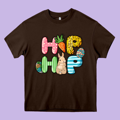 Hip Hop Easter Heavy Core Tee Designed By Nancycooperartshop