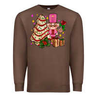 Chestnut christmas tree cake and nutcracker with gifts ado Premium Sweatshirt - AdoDesignShop