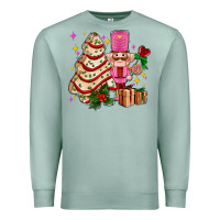 Seafoam christmas tree cake and nutcracker with gifts ado Premium Sweatshirt - AdoDesignShop