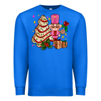 True Royal christmas tree cake and nutcracker with gifts ado Premium Sweatshirt - AdoDesignShop