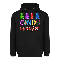 Black candy monster with jelly bear Heavyweight Hoodie - AdoDesignShop