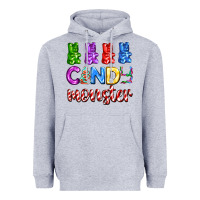 Heather Grey candy monster with jelly bear Heavyweight Hoodie - AdoDesignShop