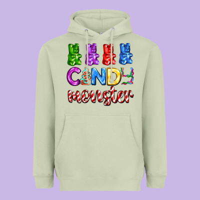 Candy Monster With Jelly Bear Heavyweight Hoodie Designed By Adodesignshop