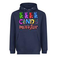 Navy candy monster with jelly bear Heavyweight Hoodie - AdoDesignShop