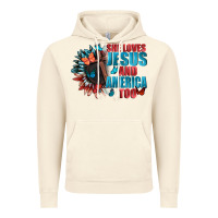 Vintage Artic She love Jesus and America too Vintage Hoodie - FaDigitalArtStudio