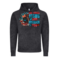 Vintage Black She love Jesus and America too Vintage Hoodie - FaDigitalArtStudio