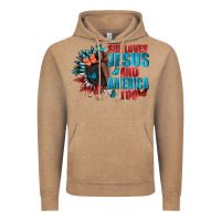 Vintage Coffee She love Jesus and America too Vintage Hoodie - FaDigitalArtStudio