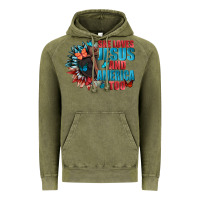 Vintage Olive She love Jesus and America too Vintage Hoodie - FaDigitalArtStudio