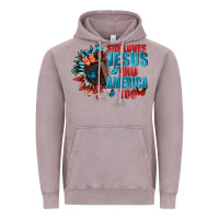 She Love Jesus And America Too Vintage Hoodie | Teevron