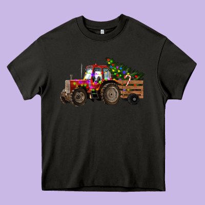 Christmas Farm Heavy Core Tee Designed By Ranaportraitstore