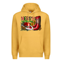 Mustard cowboy merry christmas Premium Hoodie - CowhideDigitalArt