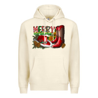 Sandshell cowboy merry christmas Premium Hoodie - CowhideDigitalArt
