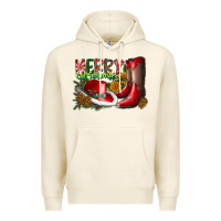 Tofu cowboy merry christmas Premium Hoodie - CowhideDigitalArt