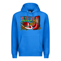 True Royal cowboy merry christmas Premium Hoodie - CowhideDigitalArt