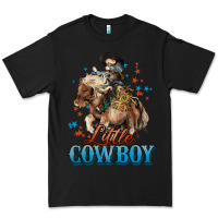 Black Little Cowboy Midilli Horse kid boy Premium Tee - HowdyJamesFarm
