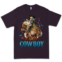 Plum Little Cowboy Midilli Horse kid boy Premium Tee - HowdyJamesFarm