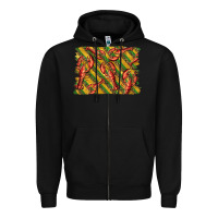 Black mardi gras crawfish background Zipper Hoodie - BarkalooDesign