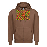 Chestnut mardi gras crawfish background Zipper Hoodie - BarkalooDesign