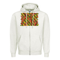 Oatmeal Heather mardi gras crawfish background Zipper Hoodie - BarkalooDesign