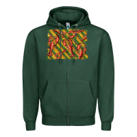 Sports Green mardi gras crawfish background Zipper Hoodie - BarkalooDesign