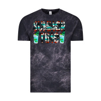 Cloud Black Summer Time Cowhide Serape Vintage Tee - CowCowDesign