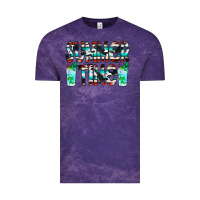 Cloud Purple Summer Time Cowhide Serape Vintage Tee - CowCowDesign