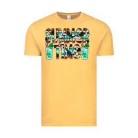 Vintage Mustard Summer Time Cowhide Serape Vintage Tee - CowCowDesign