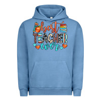 Pigment Pebble Blue best teacher ever Urban Hoodie - JahusDesignShop