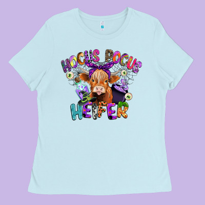 Hocus Pocus Heifer Ladies Tee Designed By Cowgirlartshop