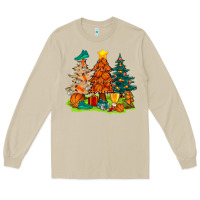 Mushroom christmas basketball trees bbs Long Sleeve Tee - BundleAndBundleShop