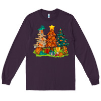 Plum christmas basketball trees bbs Long Sleeve Tee - BundleAndBundleShop
