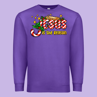 Jesus Is The Reason With Christmas Candy Ado Premium Sweatshirt Designed By Adodesignshop