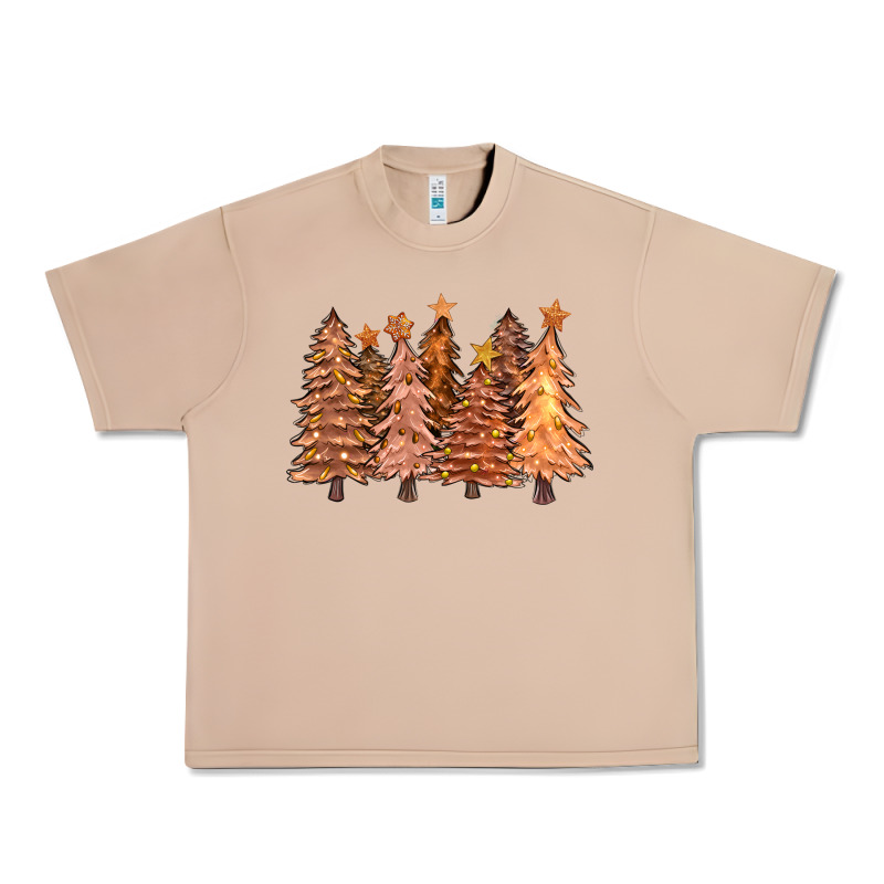 Melanin Christmas Trees With Lights Urban Heavy Tee by FaDigitalArtStudio | Teevron