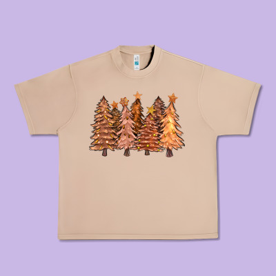 Melanin Christmas Trees With Lights Urban Heavy Tee Designed By Fadigitalartstudio
