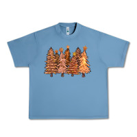 Pebble Blue melanin christmas trees with lights Urban Heavy Tee - FaDigitalArtStudio