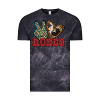 Cloud Black Peace Love Rodeo Vintage Tee - Jasminsmagicworld