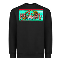 Black flamingo mom license plate Heavyweight Sweatshirt - BarkalooDesign