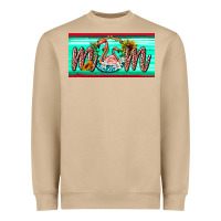 Mushroom flamingo mom license plate Heavyweight Sweatshirt - BarkalooDesign
