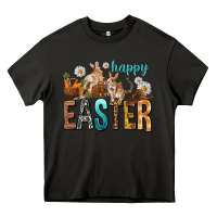 Asphalt Happy Easter with Cowboy Heavy Core Tee - NancyCooperArtShop