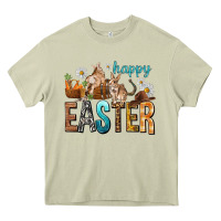 Mossy Happy Easter with Cowboy Heavy Core Tee - NancyCooperArtShop