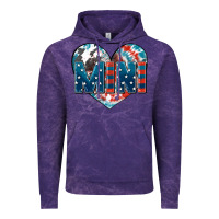 Cloud Purple American mini heart 4th of july Vintage Hoodie - FaDigitalArtStudio