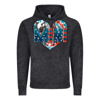 Vintage Black American mini heart 4th of july Vintage Hoodie - FaDigitalArtStudio